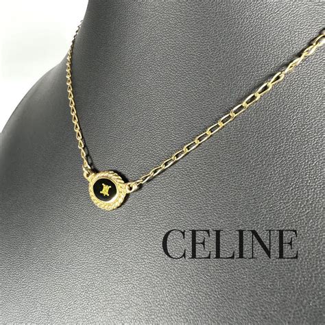 celine triomphe pendant necklace